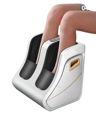 Foot & Calf Massager Heat Shiatsu Kneading Compression Relax Relief Machine