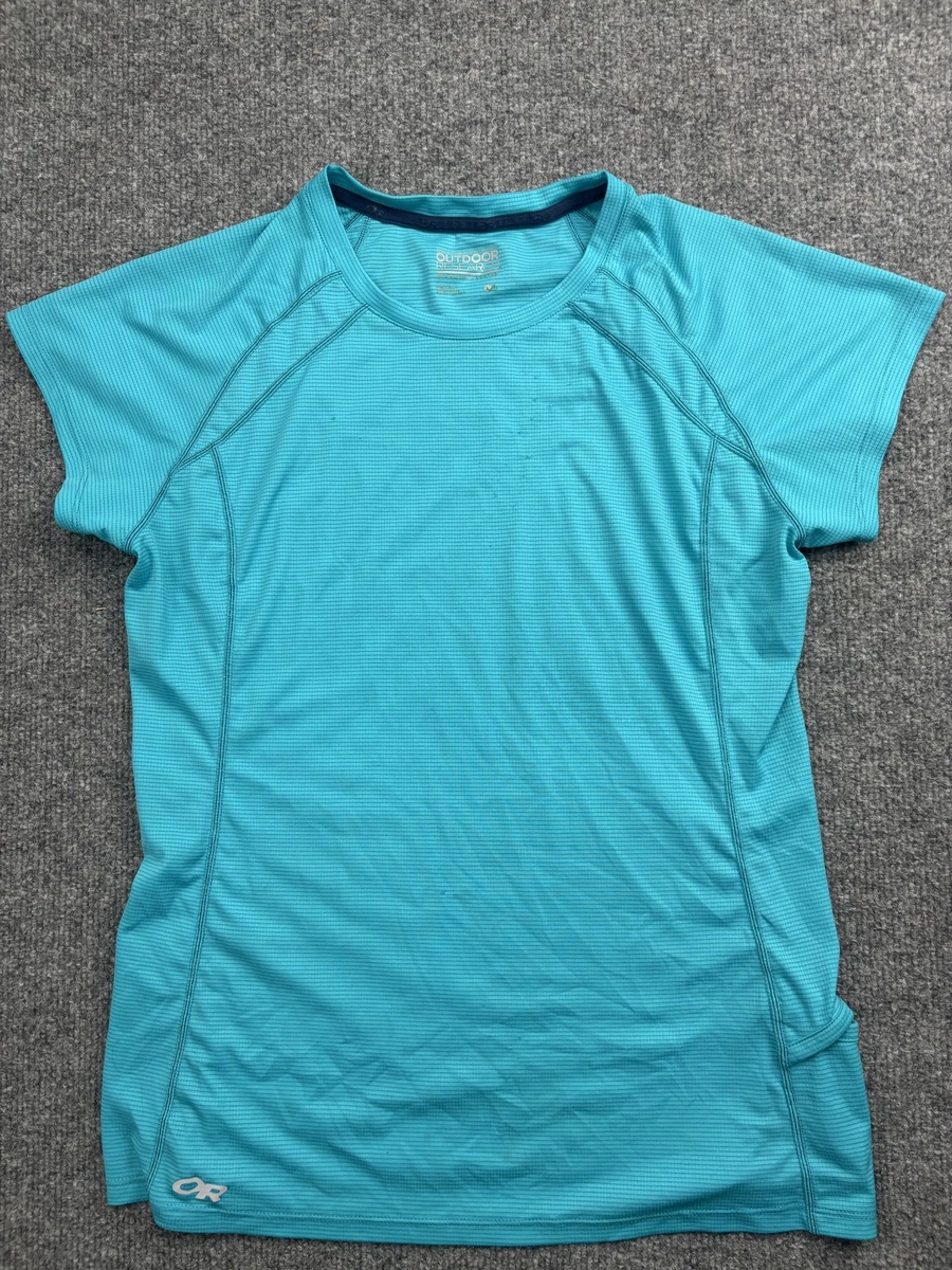 Chemise Outdoor Research Femme XS Verte, Manches Longues à Revers, En Nylon Respirant (occasion Parfait état)