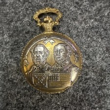 Civil War LEE/GRANT Commemorative Pocket Watch Gold-Tone USA Untested