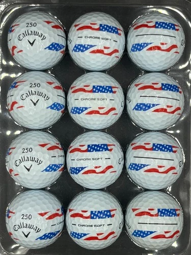 Callaway Chrome Soft 360 USA stripe 250 Year AAAAA 5A Mint 12 Specialty dozen deal from eBay