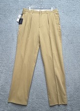VTG Polo Ralph Lauren Khakis Pants 36 Pleated Classic Fit Straight UnHemmed NOS