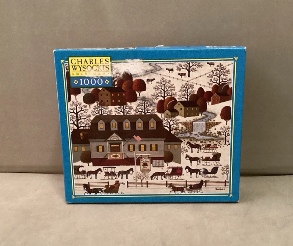 Lote De 6 Rompecabezas Charles Wysocki 1000 Piezas Milton Bradley Foto 4 de 4