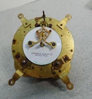 ANTIQUE ANSONIA OPEN ESCAPEMENT MANTLE SHELF CLOCK MOVEMENT PORCELAIN DISC PARTS