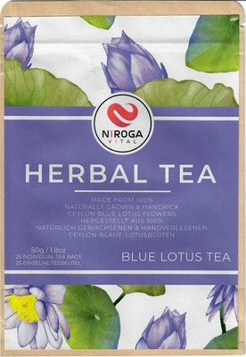 Premium  	Blue Lotus 25 Teebeutel (50g) - for Culinary and Beverage Use