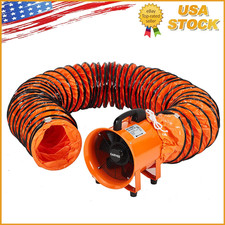 8"/10" Utility Blower Exhaust Fan Extraction and Ventilation Fan with Duct Hose