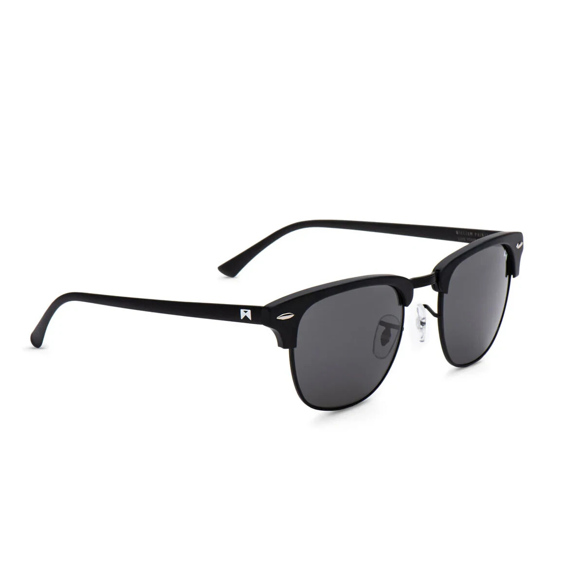 William Painter The Empire Titanium Sunglasses Black Frame Black Lens NIB