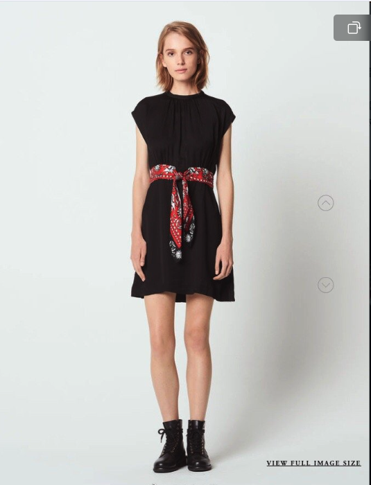 scarf black dress Zamsee main image 1