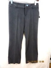AB STUDIO MILAN SZ 12 NWT Smoke Gray Contemporary Fit Dress Pants Trousers