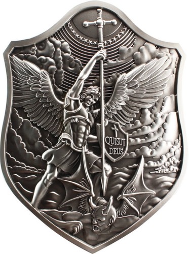 2023 South Korea Saint Michael Shield 2 Oz Silver Stacker Plastic Capsule