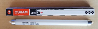 Osram fluorescent lamp L6W/640, L6W/25, L 6W/840, fluorescent tube, T5, 212mm