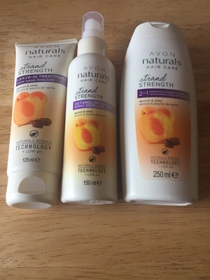 Avon Naturals Hair Care Set Apricot And Shea Bnwt Shampoo