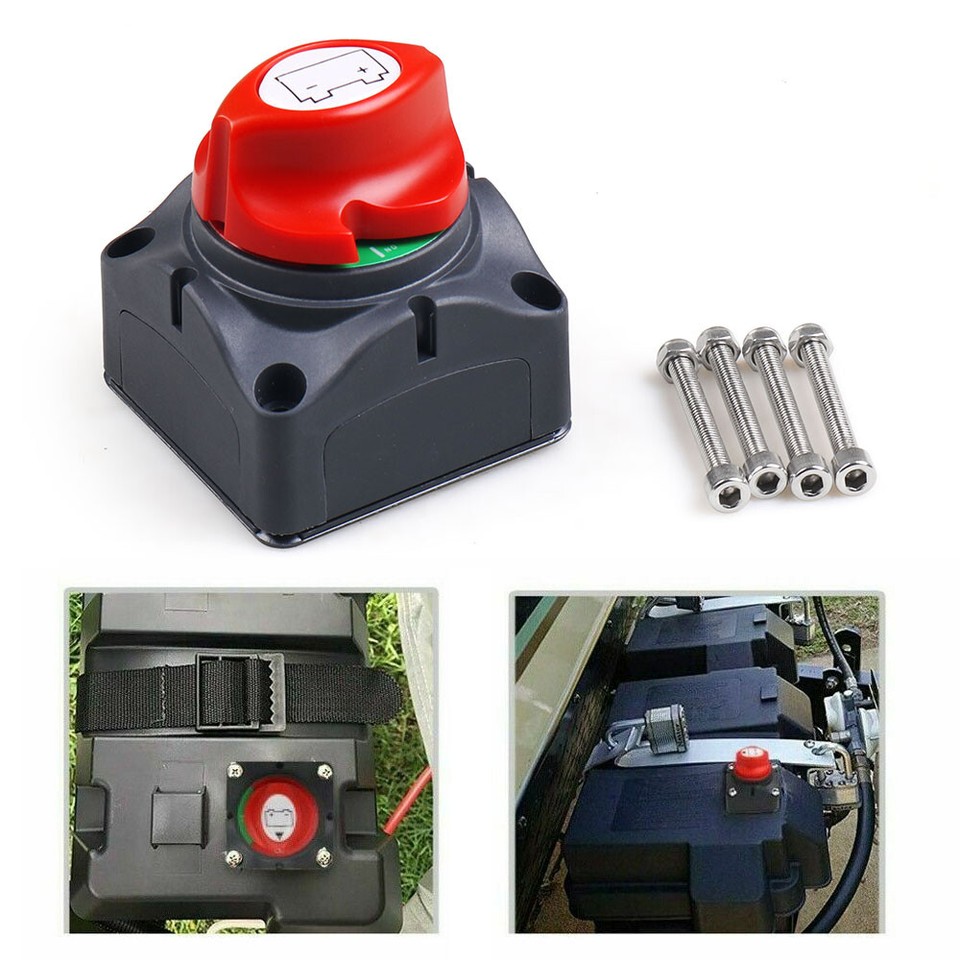 12V Battery Disconnect Rotary Switch Cut On/Off Set for Car SUV RV ...