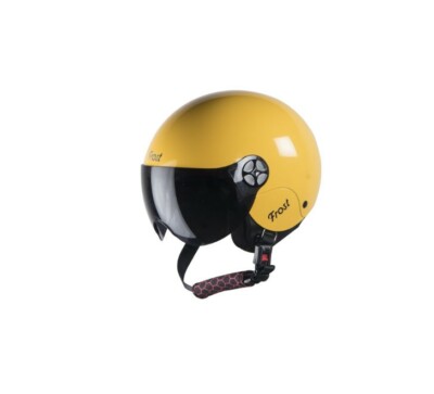 SBH-16 Frost Glossy Moon Yellow+Smoke Visor Helmet For Girls M Size 580MM AEs