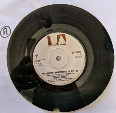 BASSEY,SHIRLEY I'VE NEVER BEEN A WOMAN BEFORE (137) 7'' b/w The greatest performa