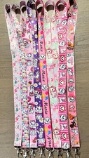 Lot 10 pcs cartoon cats mix Lanyard Mobile Phone ID Card KeyChain Holder gift