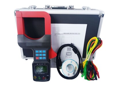 Digital Three Phase Clamp Power Meter with AC 0.0A-2000A 0.0V-600V 0.0KW-1200KW
