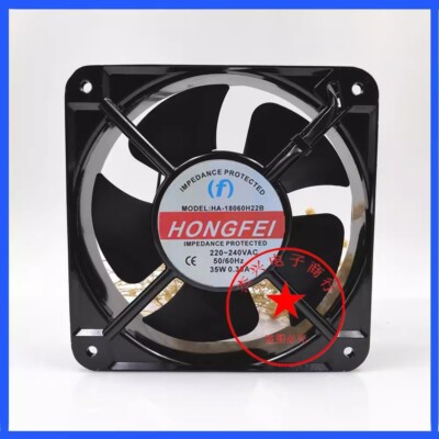 HONGFEI HA-18060H22B 18060 AC220V-240V 35W 0.30A 18CM Cooling Fan