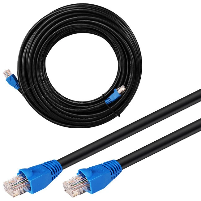 Netzwerkkabel Outdoor CAT 6a-7500 U/UTP FLEX schwarz 75m 
