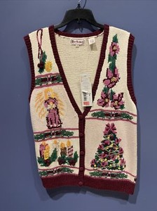 vintage christmas vest