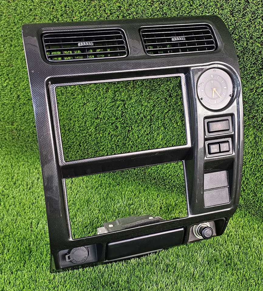 Toyota Land Cruiser 1996-2002 tablero radio embellecedor bisel ventilación de aire con reloj OEM jdm Foto 2 de 4