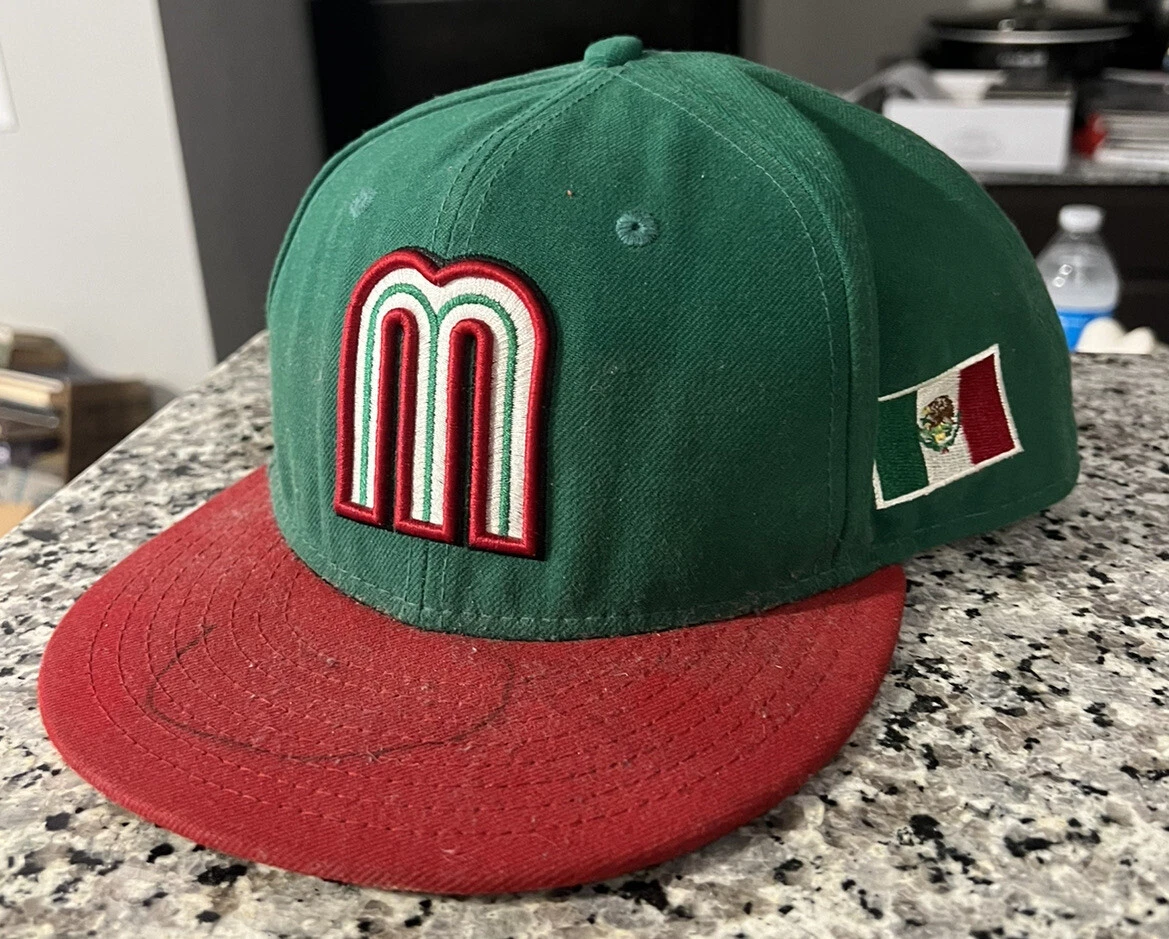 New Era 59Fifty Men's Cap WBC Mexico World Baseball Classic Green Red Hat  Size 8