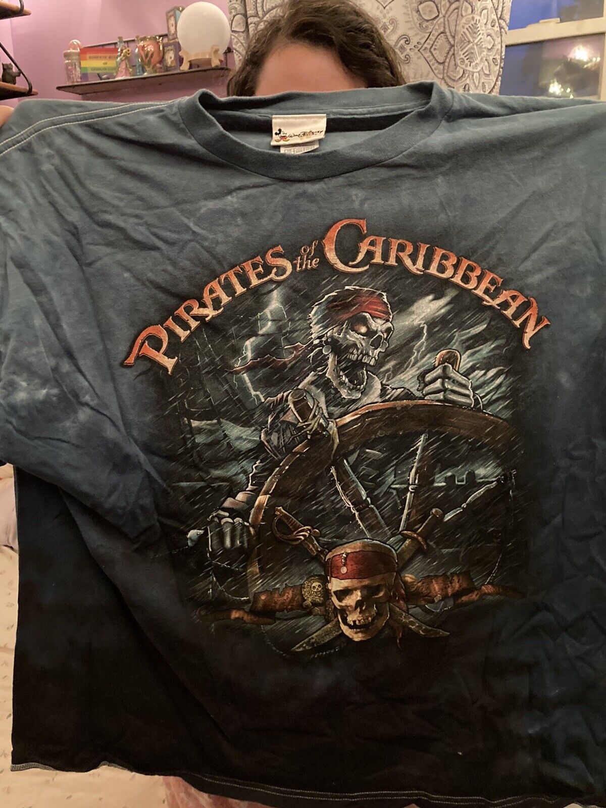 Vintage Walt Disney World Parks Pirates of the Caribbean T-Shirt Mens 2XL