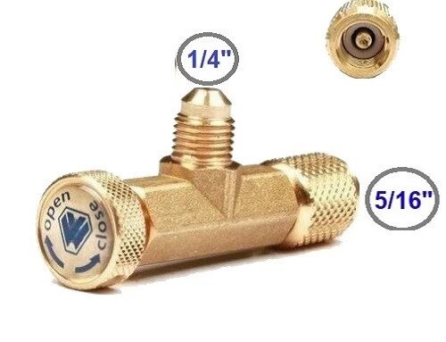 RUBINETTO DI SERVIZIO VALVOLA ACCESSO 5/16" F 1/4" M x SAE WIGAM LOCK-VALVE