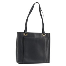 GUCCI Tote Bag Leather Black Gold 002 1817 0336 Auth ep12099