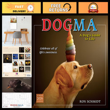 Funny Dog Photography Wall Calendar 2026 - 12-Month Planner with Large Grids for