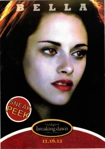 Twilight Breaking Dawn Sneak Peek Movie Promotional Card
