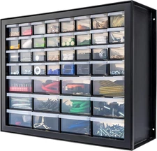IRIS USA Screw Tool Organizer Small Parts Cabinet, 44-Drawer, Electronics Hardwa