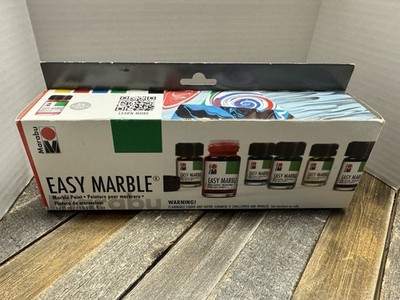 Marabu Easy Marble Starter Colors Marble Effects On Plastic, Glass, Wood, Paper