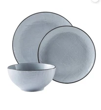 Better Homes & Gardens 12-Piece Stoneware Denim Murphy Dinnerware Set