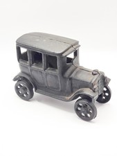 Vintage Antique Cast Iron Model T Ford Sedan Toy Car Collectible