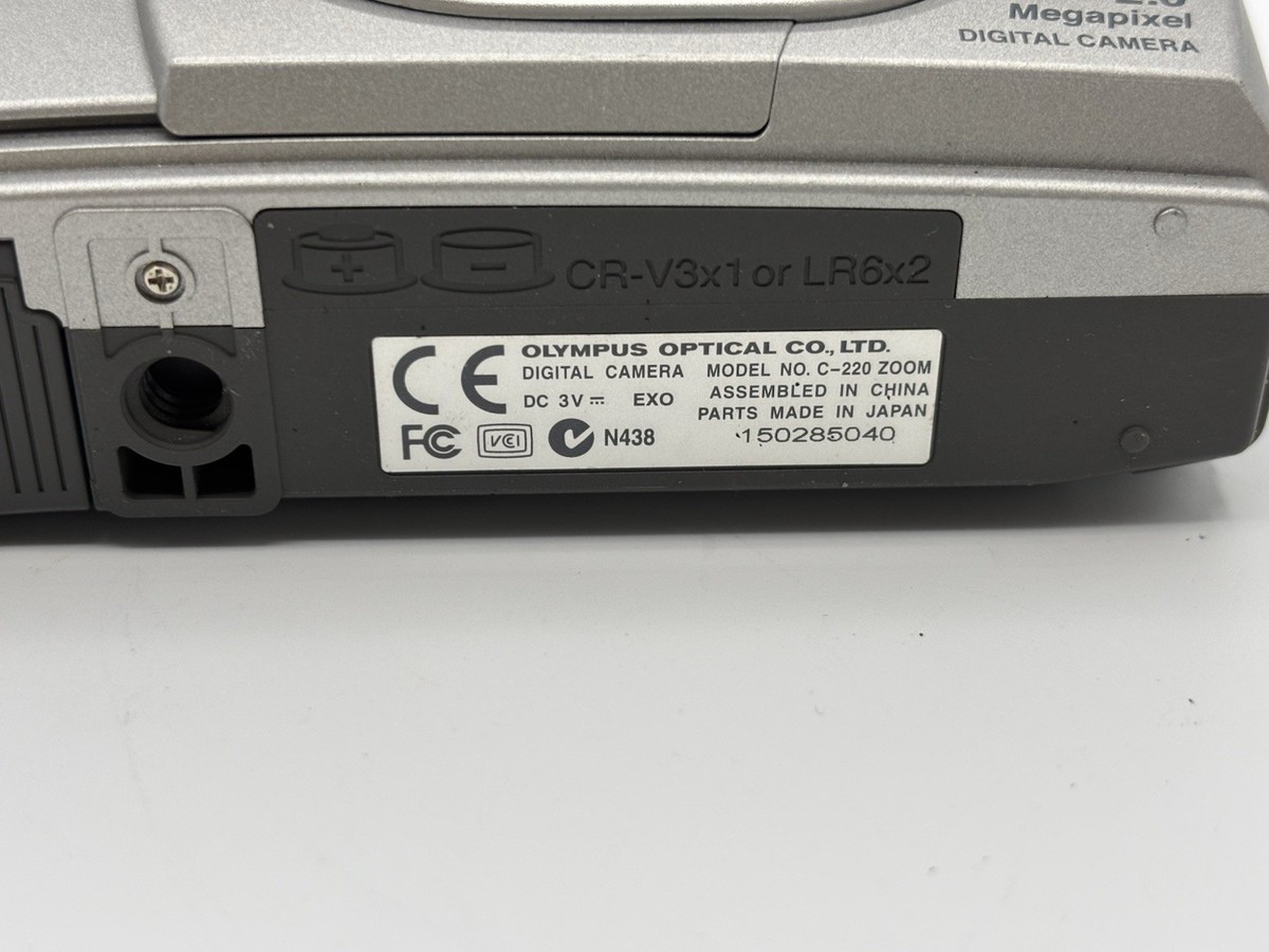 Olympus CAMEDIA C-220 2.0MP Digital Camera - Silver for sale