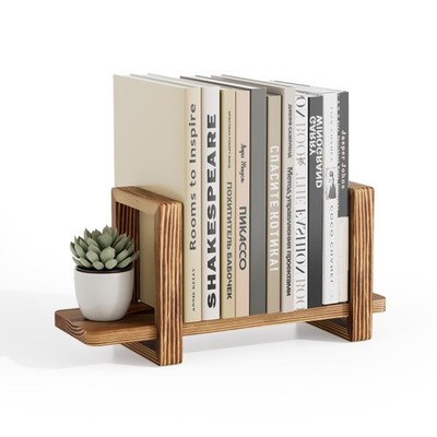 Adjustable Desktop Bookshelf Wooden Tabletop Small Desk Shelf Organizer Home