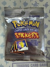 Pokemon Gotta Catch 'em All - Series 1 Stickers 1999 Factory Sealed Vintage