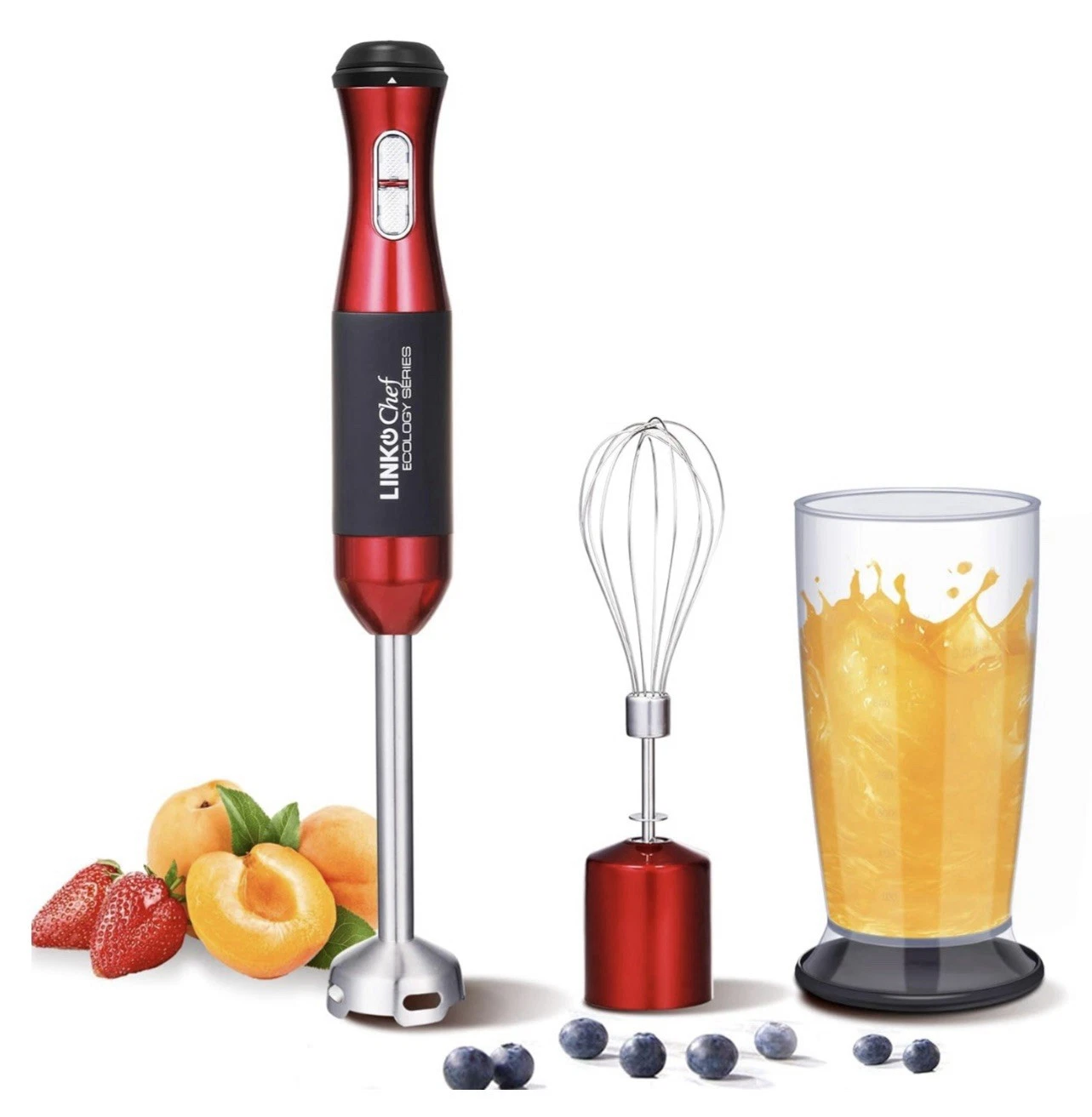 Immersion Blender 3-in-1, 300 Watt 20 Speed Hand Blender Powerful SS LINKChef