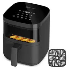 Digital Air Fryer Oven with Viewing Window and 8 Presets, 4 Quart, Touchscree...