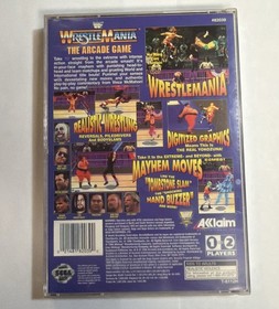Wrestlemania The Arcade Game Sega Saturn CIB FOAM INSEET REG CARD TESTED WORKING
