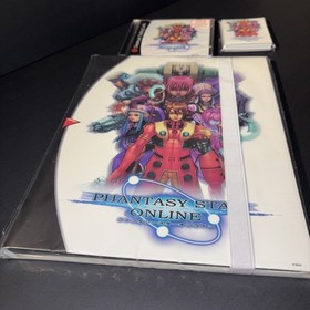 LOT OF 3 PHANTASY STAR ONLINE CD SEGA DREAMCAST TRADING CARDS CD PACK + BINDER!