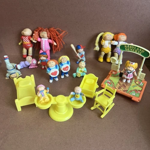 Vintage Cabbage Patch Kids PVC Figure Lot 1980s Mini Babyland General Babies