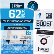 Integra Boost 2-Way Humidity Control Pack – Patented Technology for of 6 