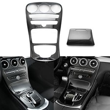For Mercedes C Class W205 Carbon Fiber Style Console Gear Shift Frame Panel Trim For Mercedes C Class W205 Carbon Fiber Style Console Gear Shift Frame Panel Trim