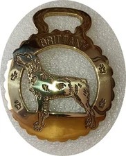 BRITTANY SPANIEL  - NEW - Superior quality horse brass    (N7787)