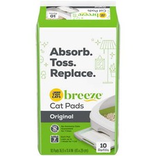 New 2 pack Tidy Cats Litter System Cat Pad Refills, Refill Pack, 10 Ct. Pouch