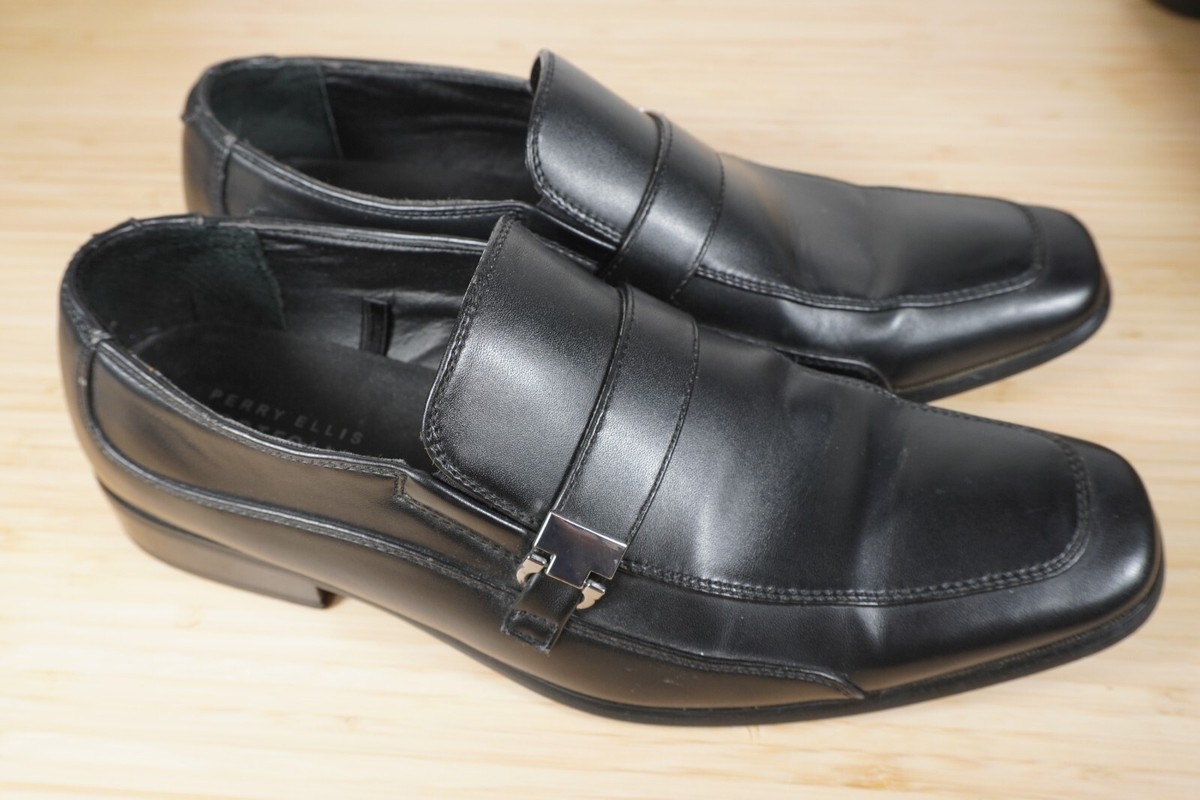 Perry Ellis Portfolio Ultra Foam Dress Shoes Loafer Slip On Black Mens Size 12 Perry Ellis Portfolio Justin Ultra Foam Slip | Mercari main image 4