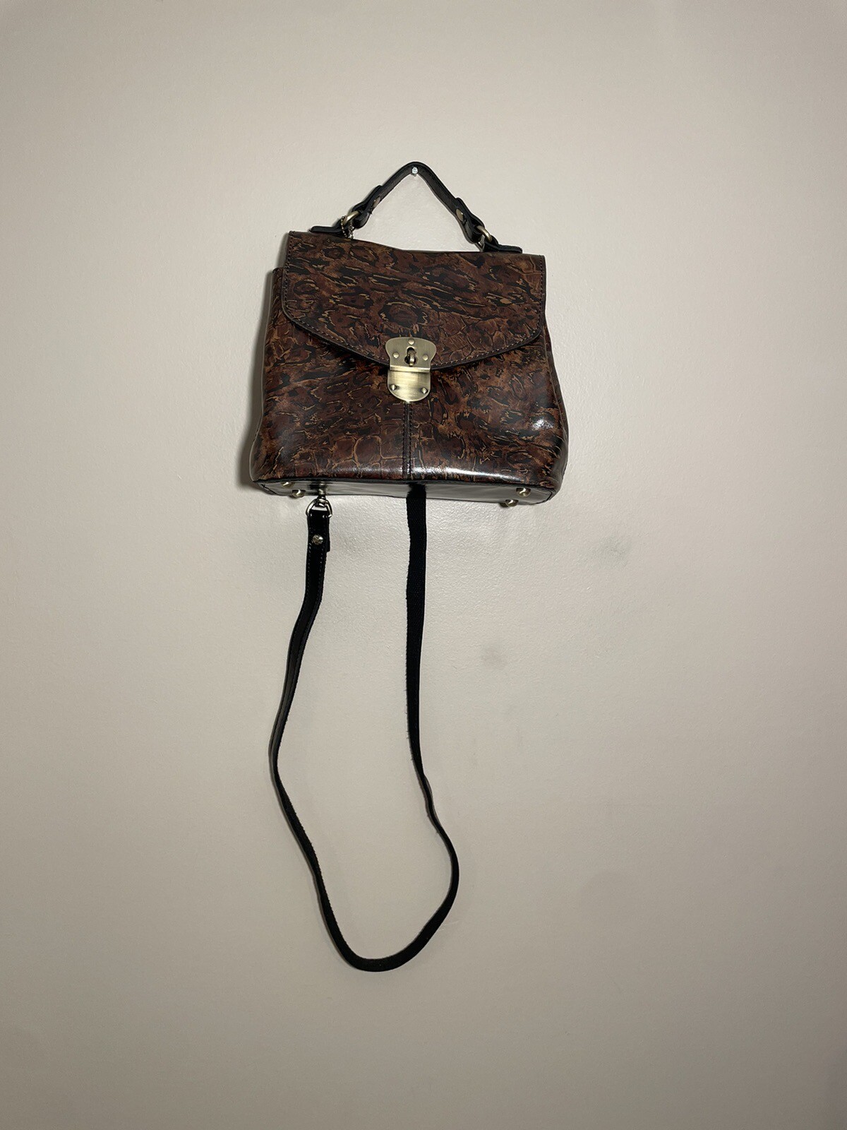 Patricia Nash Sinclair Leather Convertible Backpack B… Gem