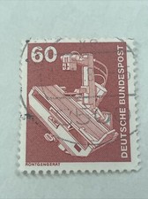 German Stamp Rontgengerat 60 Pfennig Deutsche Bundespost Rare TKS818*