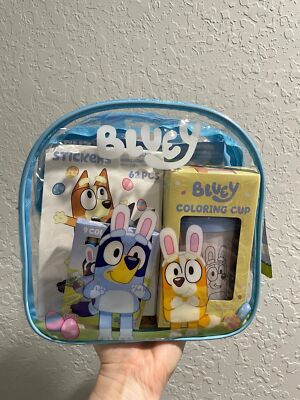 Bluey easter backpack gift set